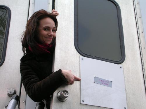Marni in her dressing room on 'The Sopranos'