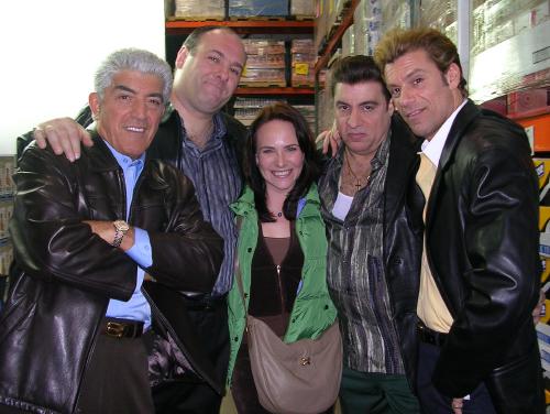Marni with Frank Vincent, James Gandolfini, Steve Van Zandt, and John Bianco